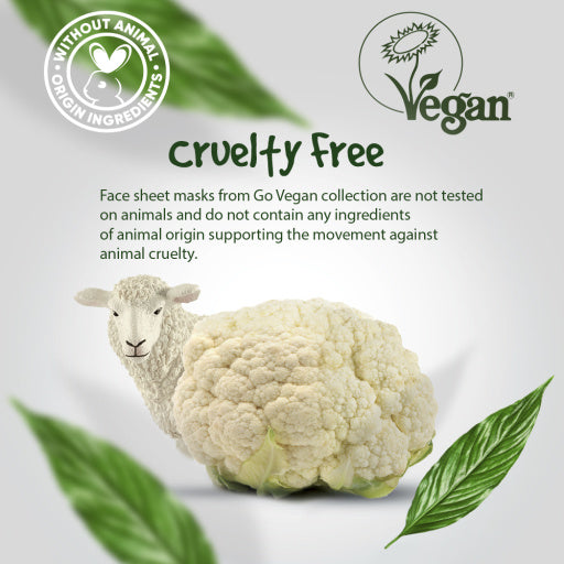 GO VEGAN Gift set of face masks with window HEALTHY WEEK COLOUR DIET