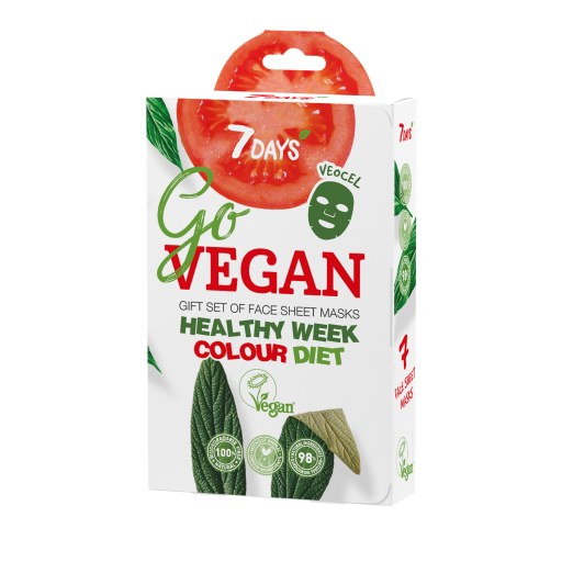 GO VEGAN Gift set of face masks HEALTHY WEEK COLOUR DIET