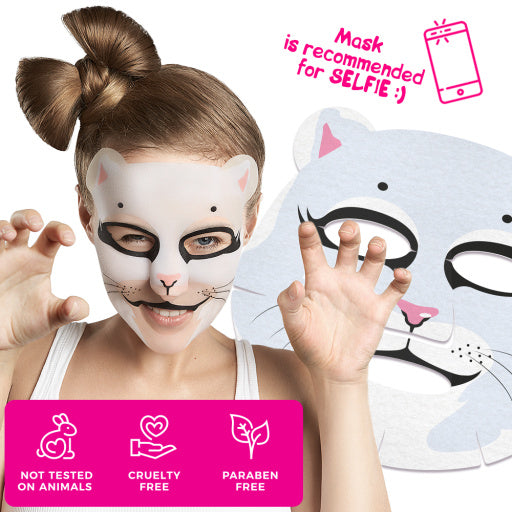 Gift set of face masks FUNNY BEAUTY SET PRETTY KITTY