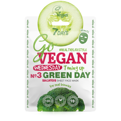 Salatos face sheet mask Wednesday GREEN DAY 25 g