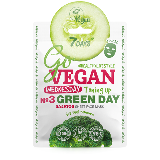 Salatos face sheet mask Wednesday GREEN DAY 25 g