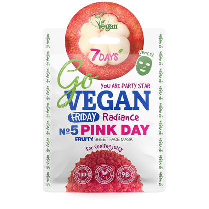 Fruity face sheet mask Friday PINK DAY 25 g