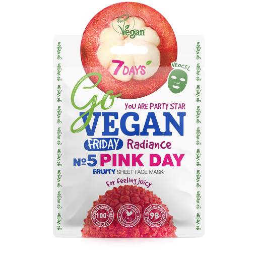 Fruity face sheet mask Friday PINK DAY 25 g