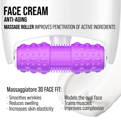 Face cream 3D massager, anti-age and lifting, Retinol & Hyaluronic Acid 80 ML