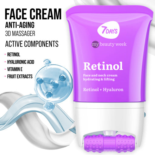 Face cream 3D massager, anti-age and lifting, Retinol & Hyaluronic Acid 80 ML