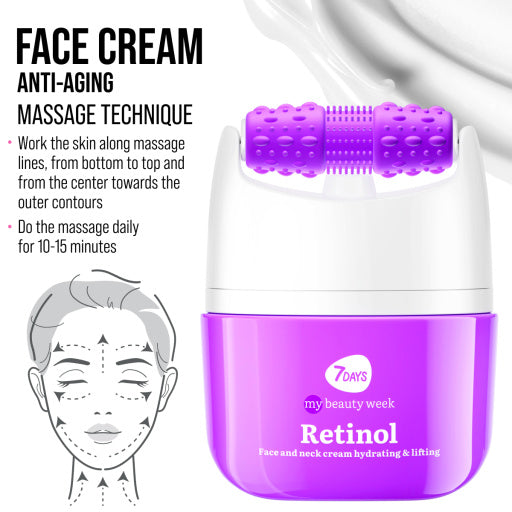 Face cream 3D massager, anti-age and lifting, Retinol & Hyaluronic Acid 40 ML