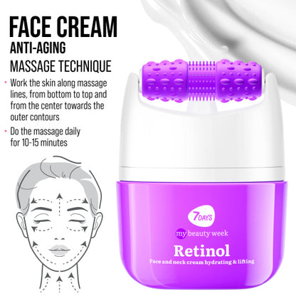 Face cream 3D massager, anti-age and lifting, Retinol & Hyaluronic Acid 40 ML