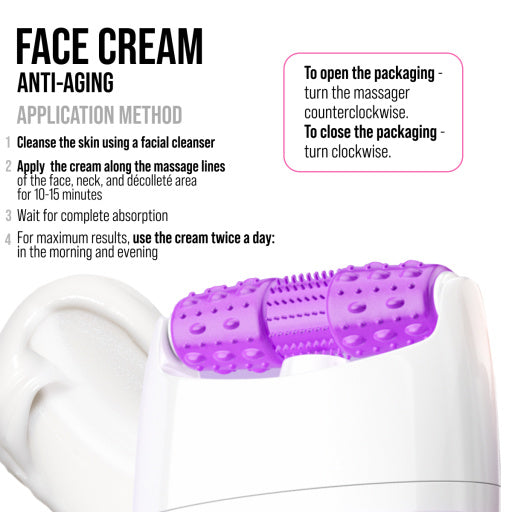 Face cream 3D massager, anti-age and lifting, Retinol & Hyaluronic Acid 40 ML