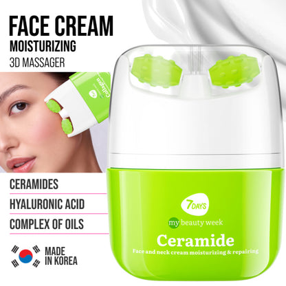 Face cream 3D massager, moisturizing and barrier repairing, Ceramide 40 ML