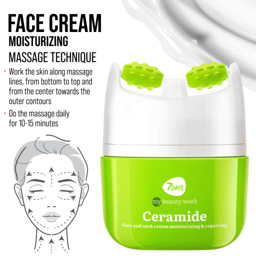 Face cream 3D massager, moisturizing and barrier repairing, Ceramide 40 ML