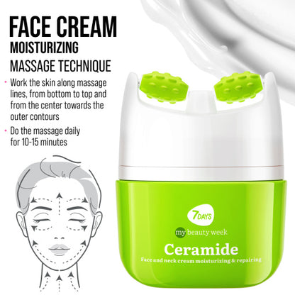 Face cream 3D massager, moisturizing and barrier repairing, Ceramide 40 ML