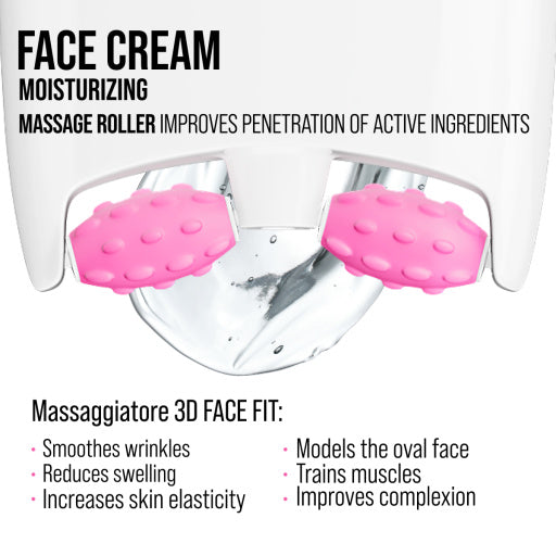 Face cream 3D massager, anti-age and moisturizing, Hyaluronic 80 ML