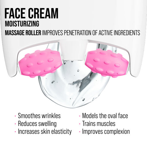 Face cream 3D massager, anti-age and moisturizing, Hyaluronic 40 ML