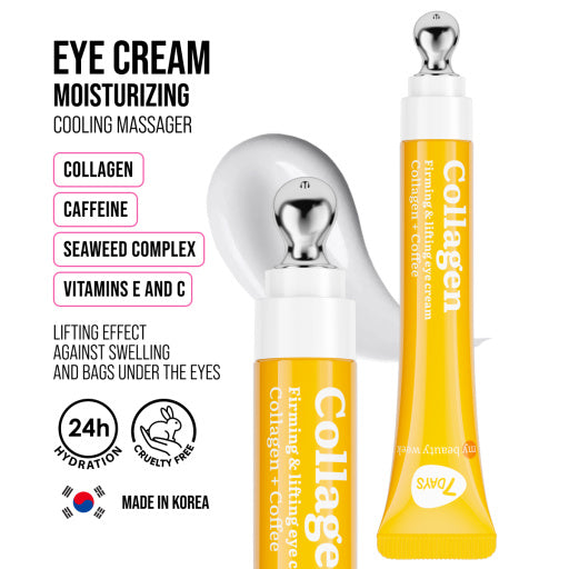 Eye cream cryo massager, firming and lifting, Collagen 18 ML