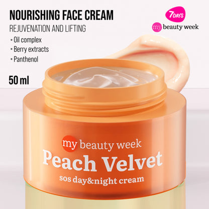 Face cream, SOS regeneration and nourishing, PEACH VELVET