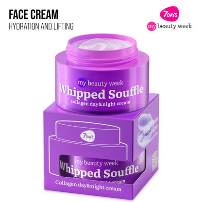 Face cream, moisturizing and lifting, Collagen, WHIPPED SOUFFLE