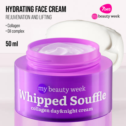 Face cream, moisturizing and lifting, Collagen, WHIPPED SOUFFLE