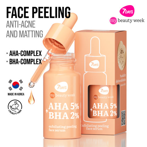 Exfoliating face serum AHA+BHA peeling