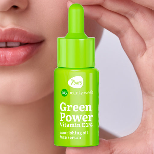 Nourishing oil face serum GREEN POWER Vitamin E