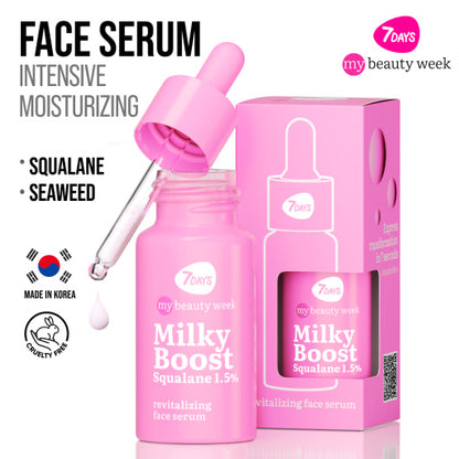 Revitalizing face serum MILKY BOOST Squalane