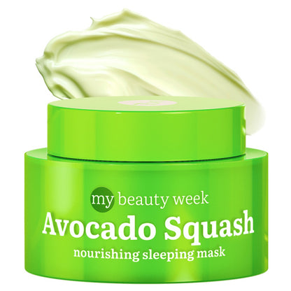 Night face cream & mask, nourishing and anti-age, AVOCADO SQUASH