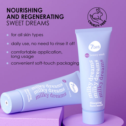 Sleeping face mask MILKY DREAMS