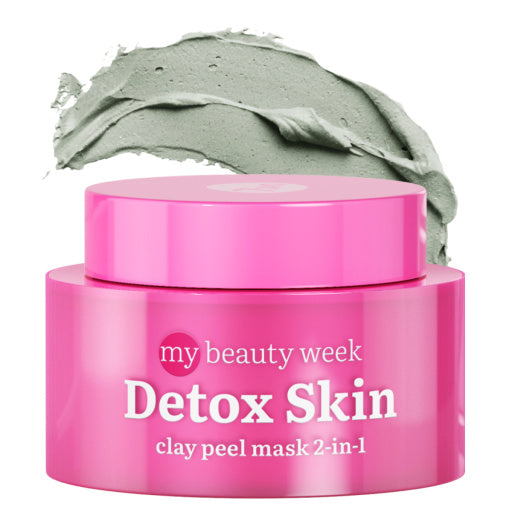 Clay face mask & scrub, cleansing and mattifying, DETOX SKIN