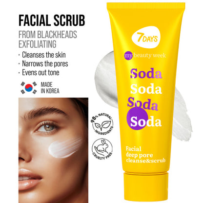 Facial deep pore cleanse & scrub SODA