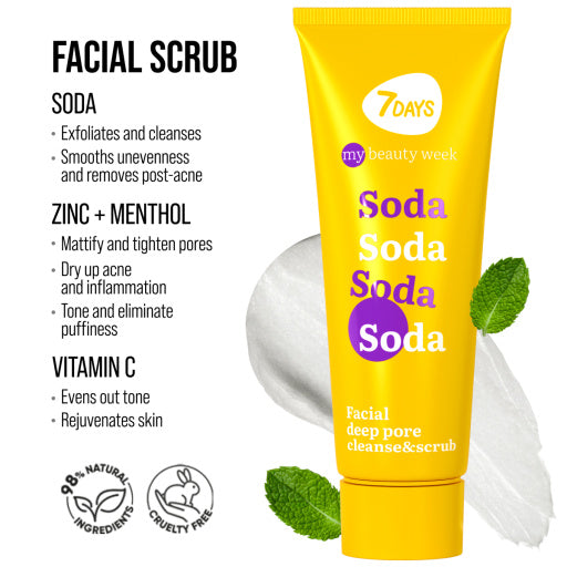 Facial deep pore cleanse & scrub SODA