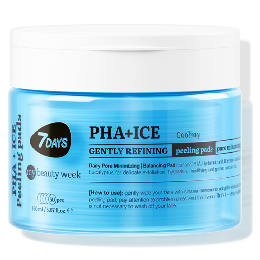 Gently refining cooling peeling pads for face PHA+ICE