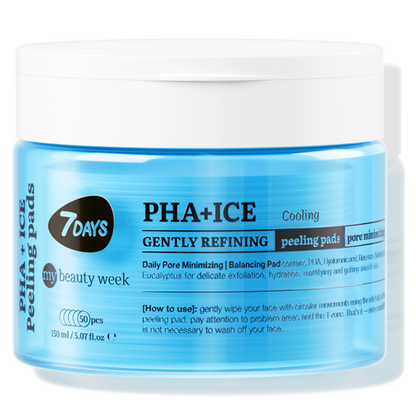 Gently refining cooling peeling pads for face PHA+ICE