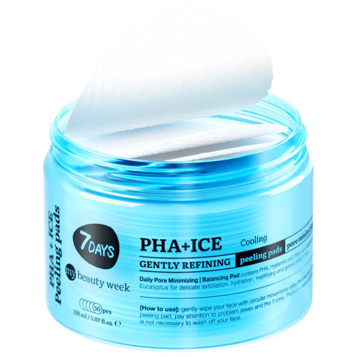 Gently refining cooling peeling pads for face PHA+ICE