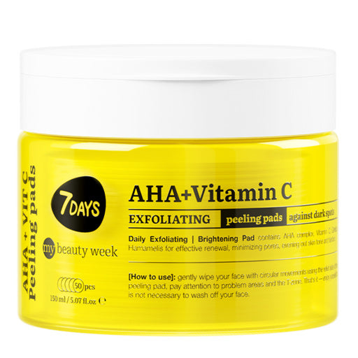 Exfoliating peeling pads for face AHA+VITAMIN C