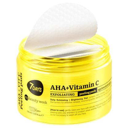 Exfoliating peeling pads for face AHA+VITAMIN C