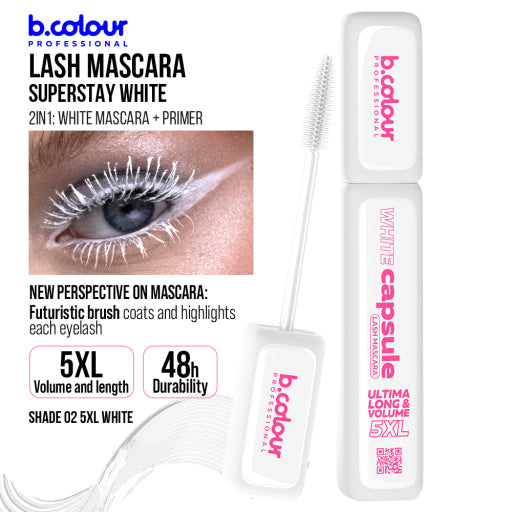 SuperStay white lash mascara / 02 5XL White, B.COLOUR PROFESSIONAL CAPSULE 6 ml