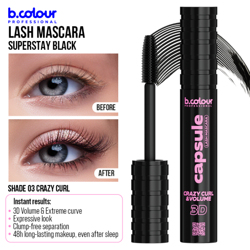 SuperStay black lash mascara / 05 Doll eye, B.COLOUR PROFESSIONAL CAPSULE, 7,3 ml