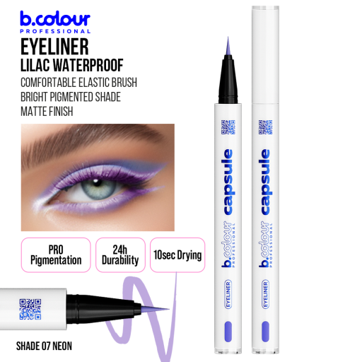 Waterproof eyeliner / 07 Neon, B.COLOUR PROFESSIONAL CAPSULE, 0,5 g