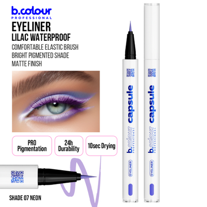 Waterproof eyeliner / 07 Neon, B.COLOUR PROFESSIONAL CAPSULE, 0,5 g