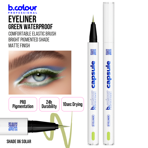 Waterproof eyeliner / 06 Solar, B.COLOUR PROFESSIONAL CAPSULE, 0,5 g