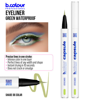 Waterproof eyeliner / 06 Solar, B.COLOUR PROFESSIONAL CAPSULE, 0,5 g