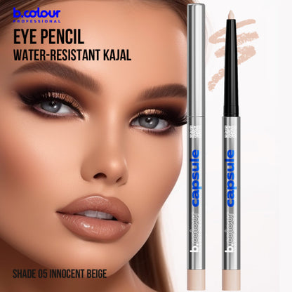 Automatic kajal eye pencil / 05 Innocent beige, B.COLOUR PROFESSIONAL CAPSULE, 0,25 g