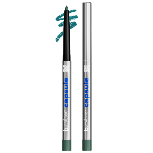 Automatic kajal eye pencil / 03 Jade green, B.COLOUR PROFESSIONAL CAPSULE, 0,25 g