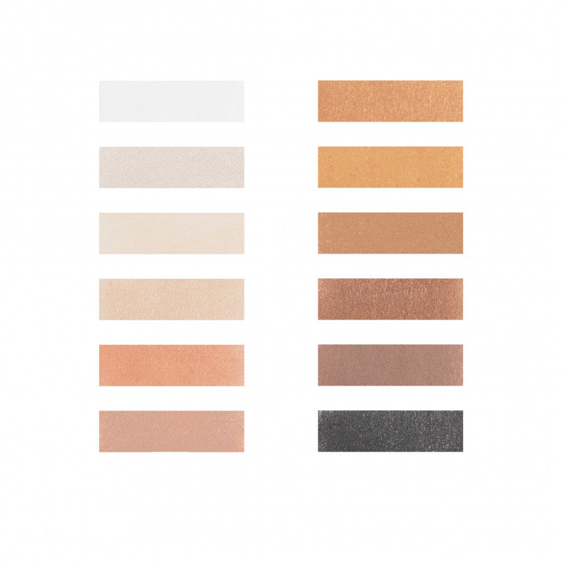 Shadow palette x 12 - col.003 Nude shades